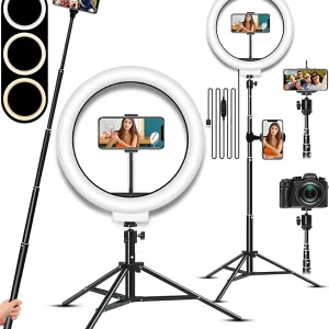 10-2-Ring-Light-With-Stand-Phone-Holder-With-65-Tripod-Tiktok-YouTube-Makeup-Photography-Selfie