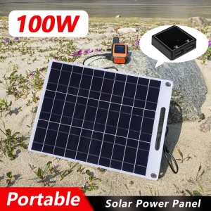 100W-Solar-Plate-5V-Waterproof-Solar-Panel-Portable-Dual-USB-Solar-Battery-Charger-Outdoor-Camping-Solar
