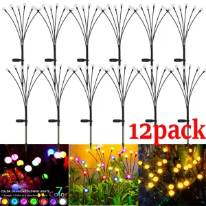 12Pack-Outdoor-LED-Solar-Lights-Waterproof-Starburst-Solar-Firefly-Lights-Lawn-Lamp-Garden-Lamp-for-Path