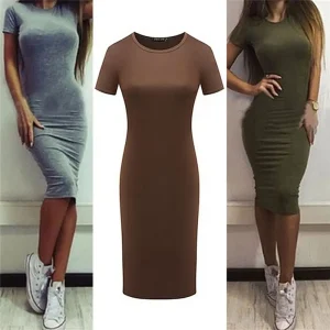 2023-Summer-Tight-Dress-Women-s-Short-Sleeve-Round-Neck-Dress-3D-Printed-Women-s-Sexy-1