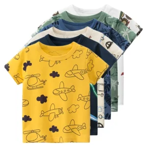 2024-Children-s-T-Shirt-for-Boys-Girls-Kids-Shirts-Baby-Short-Sleeve-Full-Print-Toddler