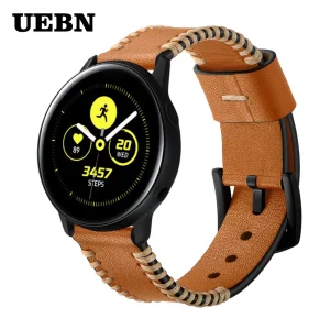 20mm-Leather-Band-Wrist-Strap-For-Samsung-Galaxy-Watch-Active-2-Bracelet-Galaxy-Watch-42mm-AmAzfit