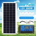 300W-Flexible-Solar-Panel-12V-Battery-Charger-Dual-USB-With-10A-60A-Controller-Solar-Cells-Power