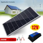 300W-Solar-Panel-Kit-Complete-12V-Polycrystalline-USB-Power-Portable-Outdoor-Rechargeable-Solar-Cell-Solar-Generator