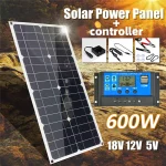 600W-18V-Single-Crystal-Solar-Panel-Dual-USB-12V-5V-DC-Single-Crystal-Flexible-Solar-Charger-1
