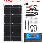600W-18V-Single-Crystal-Solar-Panel-Dual-USB-12V-5V-DC-Single-Crystal-Flexible-Solar-Charger-3