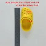 7-CM-Doll-Shoes-Sandal-For-43-CM-Born-Baby-Doll-Clothes-Accessories-18-Inch-American-3