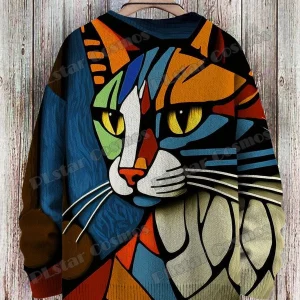 Abstract-Art-Cat-Multicolor-Pattern-3D-Printed-Men-s-Crewneck-Knitted-Pullover-Winter-Unisex-Casual-Knit-1