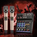 Audio-Mixer-Console-with-Microphone-Portable-Mini-4-Channel-Sound-Card-Mixer-Soundcard-Amplifier-Karaoke-Dynamic