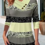 Autumn-Striped-Color-Pullover-Sweater-Women-Casual-Fashion-Slim-Tees-T-Shirt-Long-Sleeve-v-Neck-3