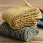 Autumn-Winter-Retro-Stocking-Simple-Warm-Mid-tube-Socks-Fashion-Solid-Color-All-match-Hosiery-Sport-3