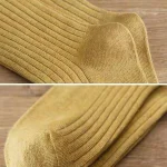 Autumn-Winter-Retro-Stocking-Simple-Warm-Mid-tube-Socks-Fashion-Solid-Color-All-match-Hosiery-Sport-4
