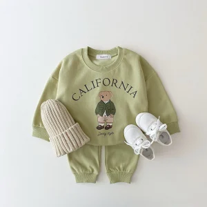 Baby-Boy-Girl-Clothing-Sets-Children-Bear-Pullover-Sweatshirts-Simple-Solid-Cotton-Sports-Pants-2pc-Kids-1