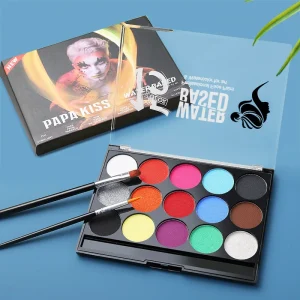 Body-Paint-Art-Children-Makeup-Painting-Pigment-Kit-12-Colors-15-ColorOily-Face-PaintsHalloween-Stage-Face-1