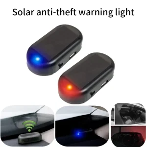 Car-Fake-Security-Light-Solar-Powered-Simulated-Dummy-Alarm-Wireless-Warning-Anti-Theft-Caution-Lamp-LED