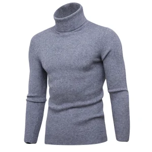 Casual-Men-Turtleneck-Sweater-Autumn-Winter-Solid-Color-Knitted-Slim-Fit-Pullovers-Long-Sleeve-Knitwear-Warm