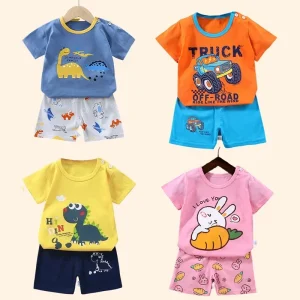 Children-s-Sets-mother-Kids-Clothes-Boys-Girl-T-shirt-Shorts-2PCS-Summer-Cotton-Short-sleeve-1