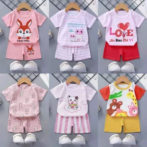 Cotton-Kids-Clothing-Sets-2pcs-Summer-Clothes-for-Girls-New-Baby-Boys-Short-Sleeve-T-shirt