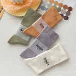 DeanFire-New-Spring-Kawaii-Candy-Solid-Colors-Socks-Breathable-Cotton-Middle-Socks-for-Ladies-Girls-1