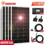 Dokio-18V-100W-200W-400W-Waterproof-New-Rigid-Solar-Panel-Set-Controller-For-Home-Charge-12V