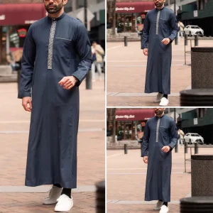 Dubai-Abaya-Turkey-Caftan-Muslim-Men-Clothing-Islam-Robe-Fashion-Kaftan-Jubba-Thobe-Saudi-Arabia-Pakistan-1