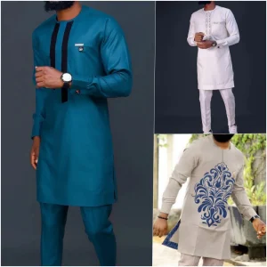 Elegant-Suits-For-Men-2-Pieces-DASHIKI-Top-and-Pant-Sets-Luxury-Wedding-Male-Clothing-Kaftan
