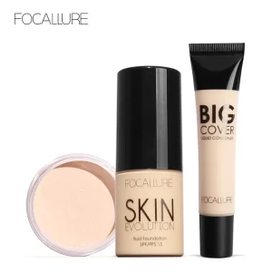 FOCALLURE-3-Pcs-Makeup-Set-Include-Liquid-Foundation-Face-Concealer-Cream-Loose-Powder-Women-Cosmetic-Kit
