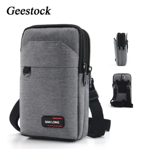 Geestock-Waterproof-Waist-Bag-For-Men-Fanny-Pack-Double-Layer-Phone-Pouch-Bag-Outdoor-Belt-Bag