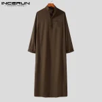 INCERUN-Men-Muslim-Islamic-Kaftan-Arab-Vintage-Long-Sleeve-Men-Thobe-Robe-Loose-Dubai-Saudi-Arab-4
