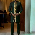 Kaftan-Men-s-Kaunda-Suit-Round-Neck-Long-sleeved-Top-Pant-African-Male-Traditional-Outfit-Wear-2