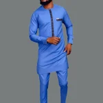Kaftan-Men-s-Kaunda-Suit-Round-Neck-Long-sleeved-Top-Pant-African-Male-Traditional-Outfit-Wear-5