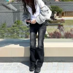 Karrram-Vintage-Distressed-Low-Waist-Jeans-Grunge-Asymmetrical-Waist-Denim-Pant-Korean-Fashion-Black-Flare-Jeans-5