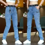Korea-Women-Men-Jeans-Cargo-Denim-Pants-Casual-Blue-Gray-Y2K-Streetwear-Straight-Jeans-Male-Trousers-1