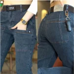 Korea-Women-Men-Jeans-Cargo-Denim-Pants-Casual-Blue-Gray-Y2K-Streetwear-Straight-Jeans-Male-Trousers-3