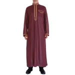 Long-Sleeve-Aman-Abaya-1piece-Jubba-Thobe-For-Men-Kaftan-Pakistan-Muslim-Saudi-Arabia-Djellaba-Islam-2