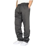 Men-s-Cargo-Pants-Drawstring-Casual-Sports-Trousers-Straight-Joggers-Sweatpants-Fashion-Solid-Color-Long-Pants-2