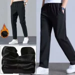 Men-s-Winter-Warm-Thermal-Trousers-Casual-Athletic-Fleece-Lined-Thick-Pants-Middle-Waist-Slim-Fit-5