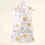Mother-Kids-Clothes-Baby-Cotton-Print-Children-s-Clothing-T-shirt-Vest-Tops-Shorts-Sets-Boys-4