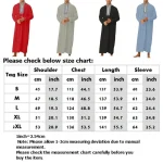 Muslim-Fashion-2024-Men-s-Long-Sleeve-V-neck-Moroccan-Kaftan-Half-Zipper-Casual-Djellaba-Abaya-5