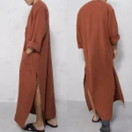 Muslim-Men-Jubba-Thobes-Arabic-Pakistan-Dubai-Kaftan-Abaya-Robes-Islamic-Clothing-Saudi-Arabia-Black-Long-1