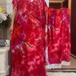New-Arrivals-Dubai-Short-Sleeve-African-Women-Dresses-With-Big-Scarf-Printing-Cotton-Elegant-Summer-Maxi-5