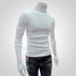New-Men-s-Slim-Turtleneck-Long-Sleeve-Tops-Pullover-Warm-Stretch-Knitwear-Sweater-Tight-fitting-High