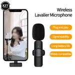 New-Wireless-Lavalier-Microphone-Portable-Audio-Video-Recording-Mini-Mic-for-iPhone-Android-Live-Game-Mobile