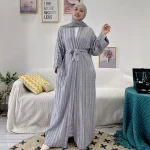 Open-Layer-Abaya-Cardigan-Corset-Robe-Femme-Musulman-Solid-Color-Elegant-Women-s-Dress-for-Dubai-4