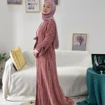 Open-Layer-Abaya-Cardigan-Corset-Robe-Femme-Musulman-Solid-Color-Elegant-Women-s-Dress-for-Dubai-5