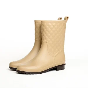 Plaid-Casual-Women-Boots-New-Rain-Shoes-Fashion-Mid-Calf-Rain-Boots-Water-Shoes-Woman-Slip-1