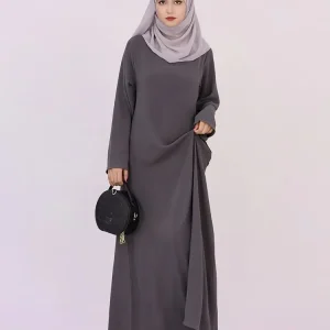 Ramadan-Eid-Solid-Linen-Dubai-Abaya-Turkey-Islam-Muslim-Modest-Dress-Kaftan-Prayer-Clothes-For-Women-1