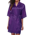 Sexy-Womens-Silk-Satin-Lace-Border-Nightgown-Pajamas-Solid-Smooth-Robe-Dress-Skin-friendly-Comfortable-Exquisite-2