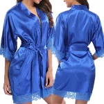 Sexy-Womens-Silk-Satin-Lace-Border-Nightgown-Pajamas-Solid-Smooth-Robe-Dress-Skin-friendly-Comfortable-Exquisite-3