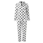 Spring-Autumn-Spot-Pajamas-Animal-Print-Bedroom-V-Neck-Nightwear-Female-2-Pieces-Graphic-Long-Sleeve-3